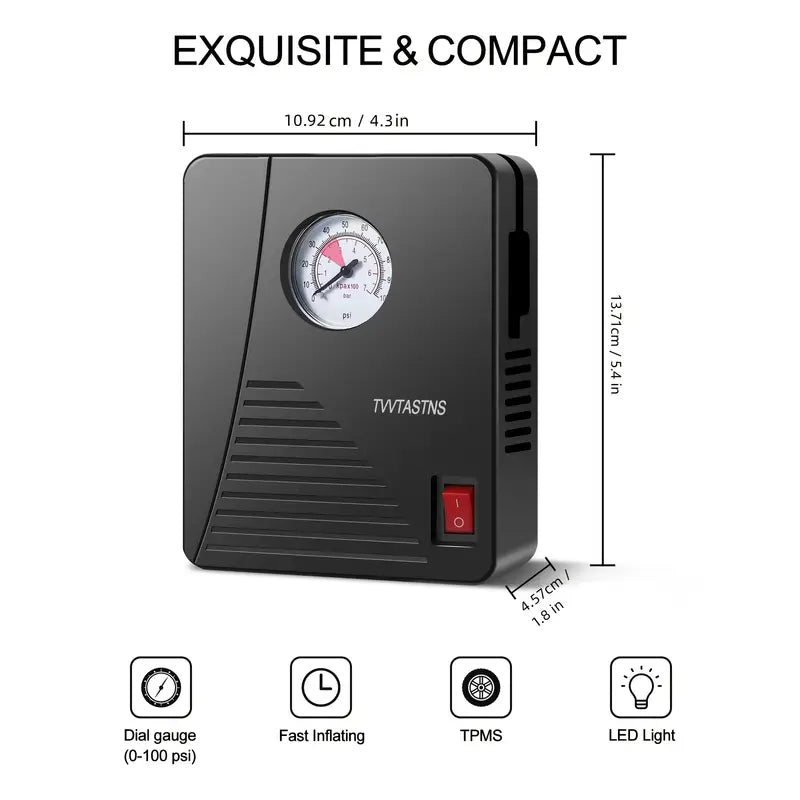 Air Compressor Tire Inflator Portable Air Pump