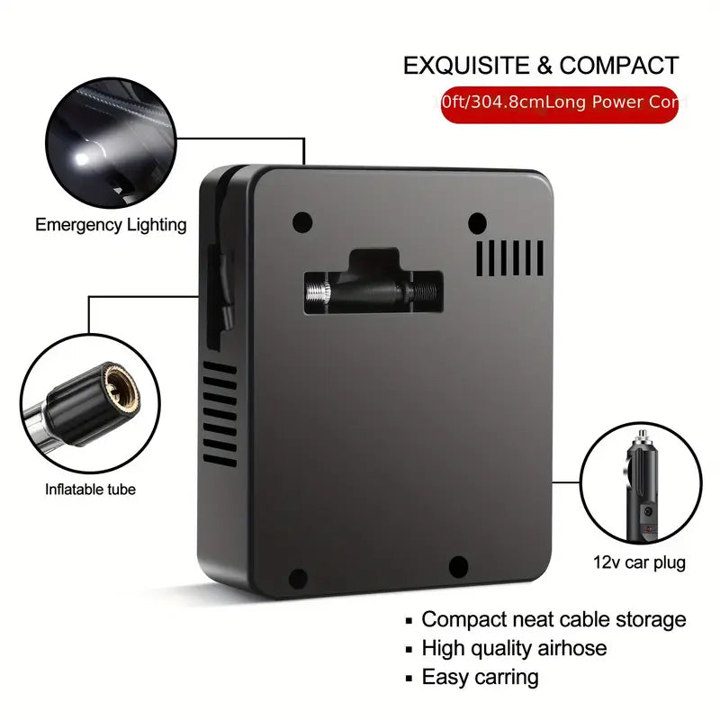 Air Compressor Tire Inflator Portable Air Pump